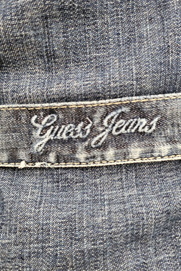 GUESS Size 10 denim button up top