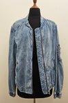 JUST JEANS Size 10-14 stretch denim bomber