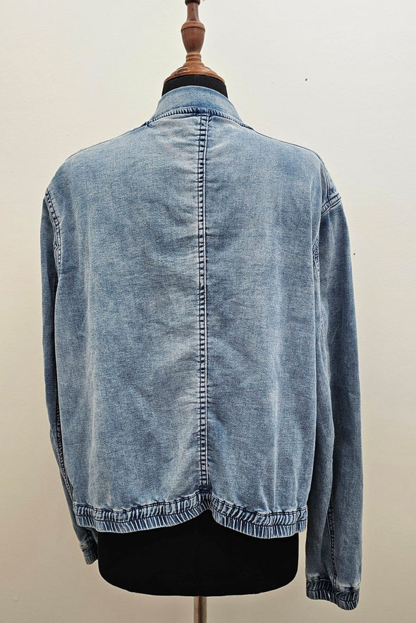 JUST JEANS Size 10-14 stretch denim bomber