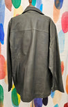 VINTAGE Leather Dark Grey Blazer