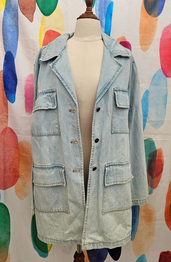 LIONESS denim shirt or minidress