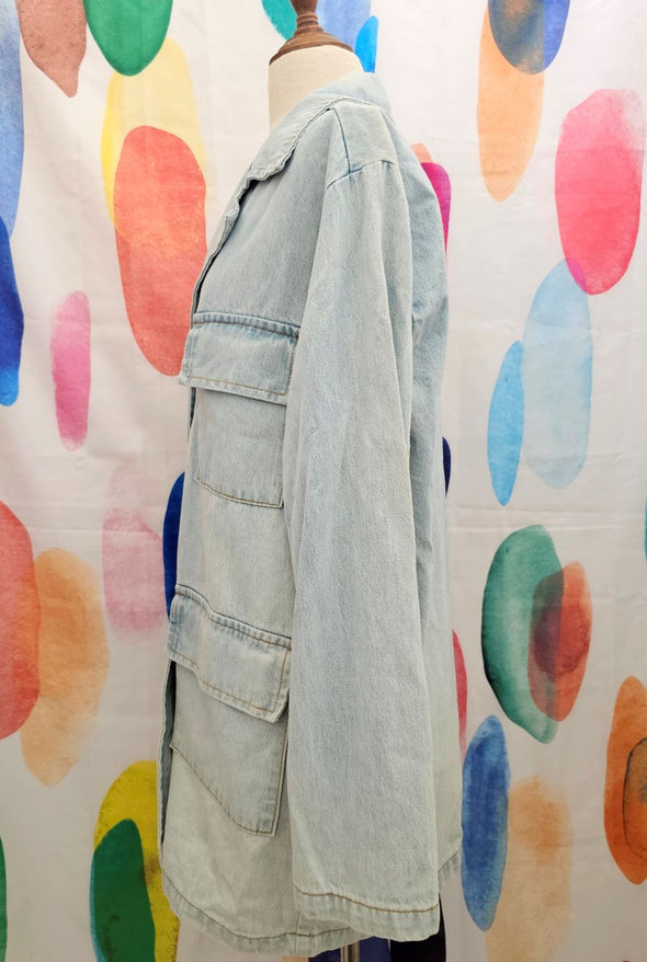 LIONESS denim shirt or minidress