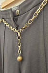 PETRENA trousers with chain mail belt