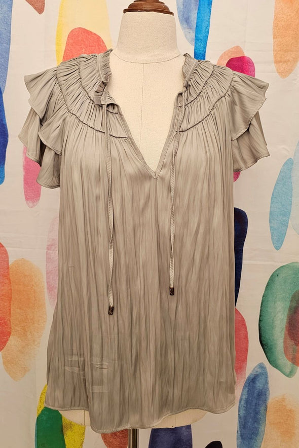 PREVIEW Sage grey top