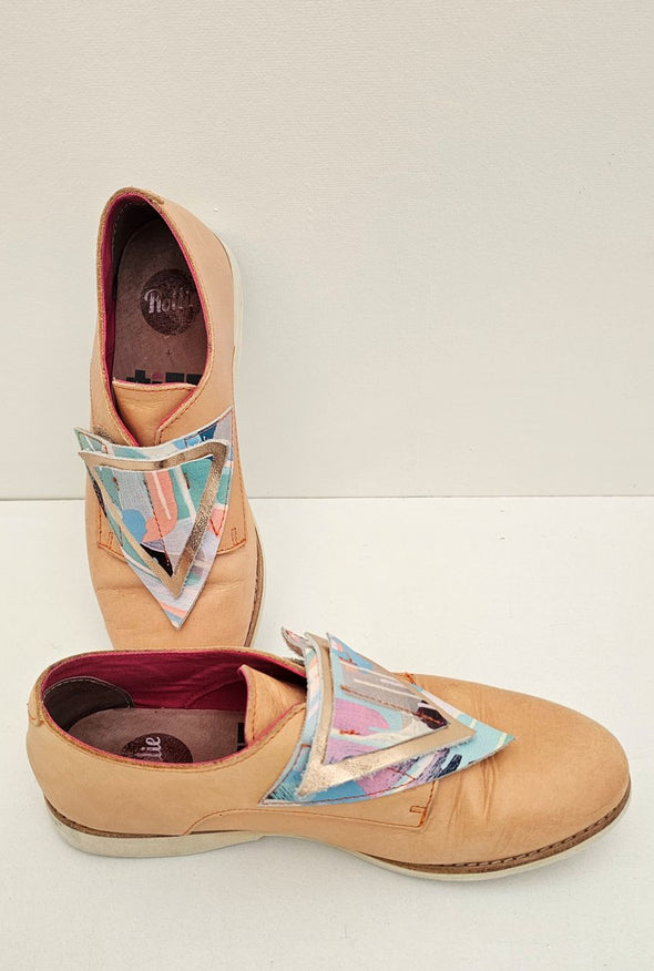 ROLLIE - Derby 37 Tan flats