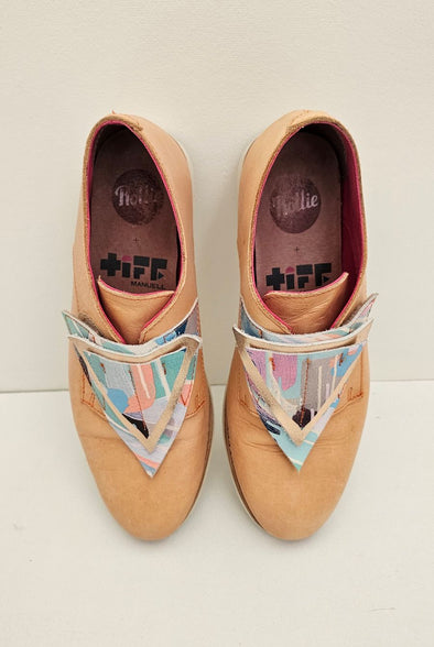 ROLLIE - Derby 37 Tan flats