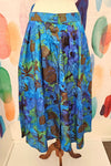SILK button up floral skirt