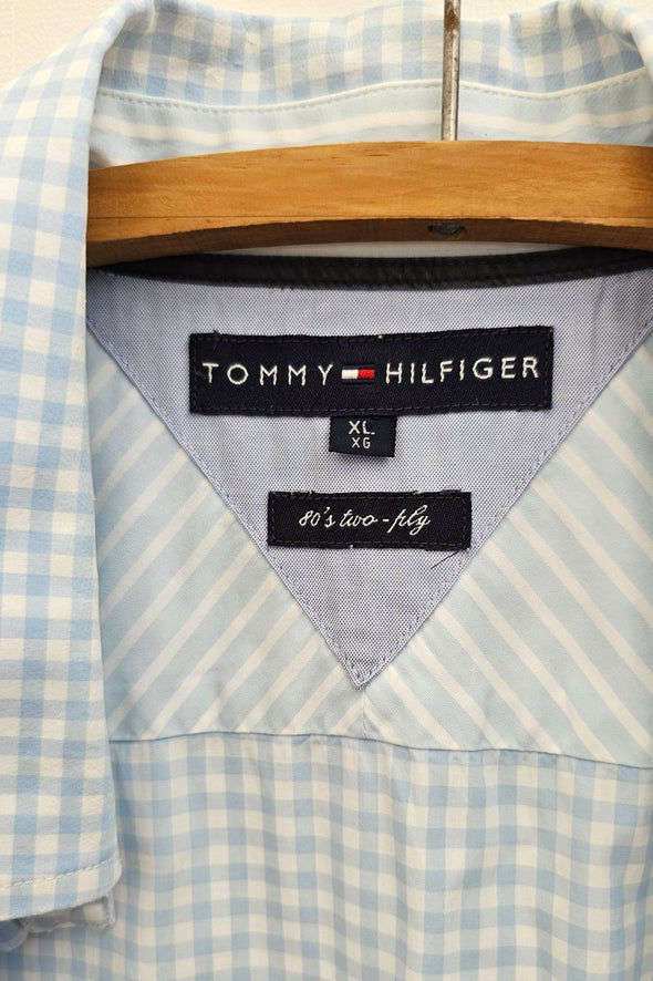 TOMMY HILFIGER light blue gingham shirt
