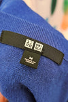 UNIQLO V neck blue sweater